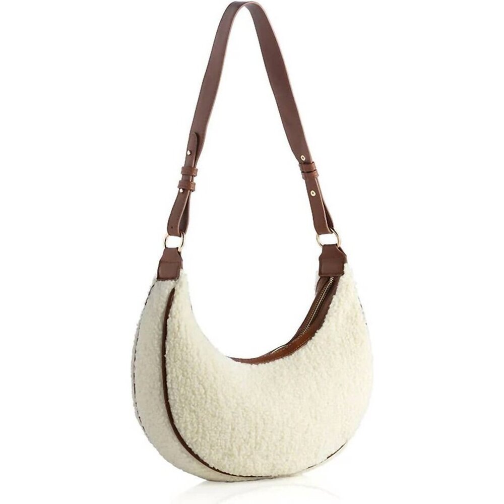 Ivory Charlotte Shoulder Bag with Adjustable Strap